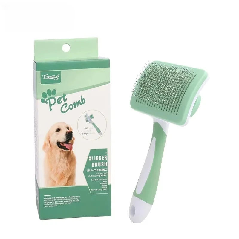 1Pcs Pet Hair Removal Comb Undercoat Hair Removal Slicker Brush for Dog and Cat Grooming Tool